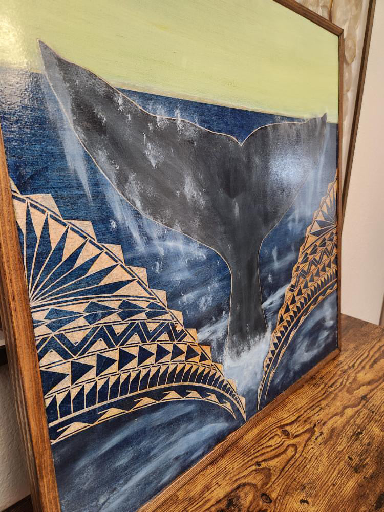 Whale Tail canvas