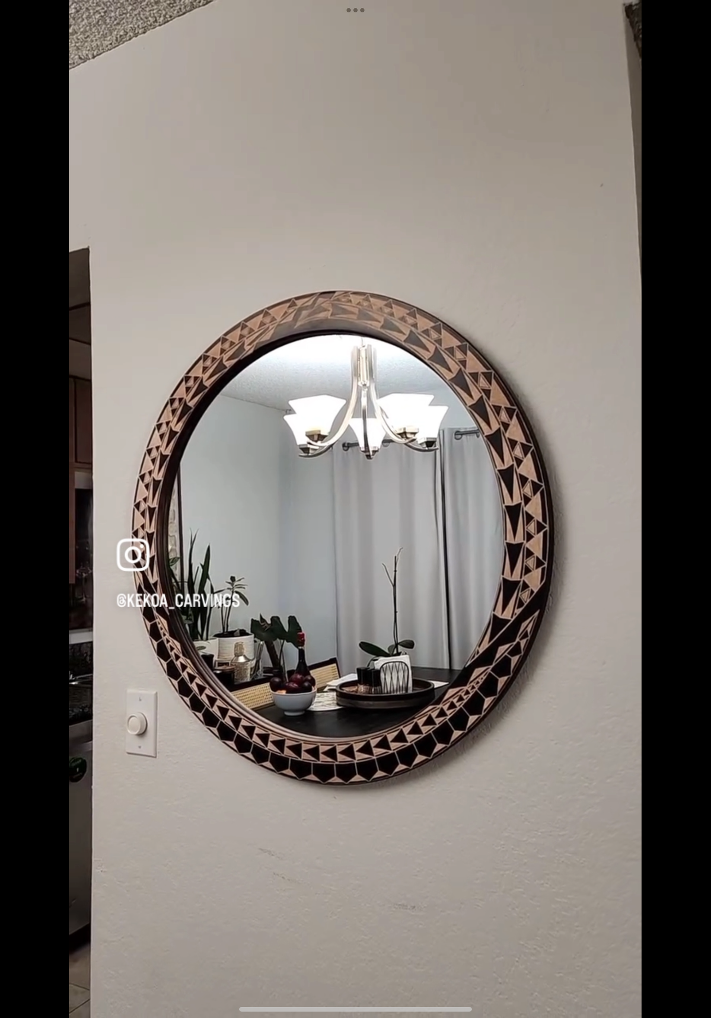 Custom mirror SOLD