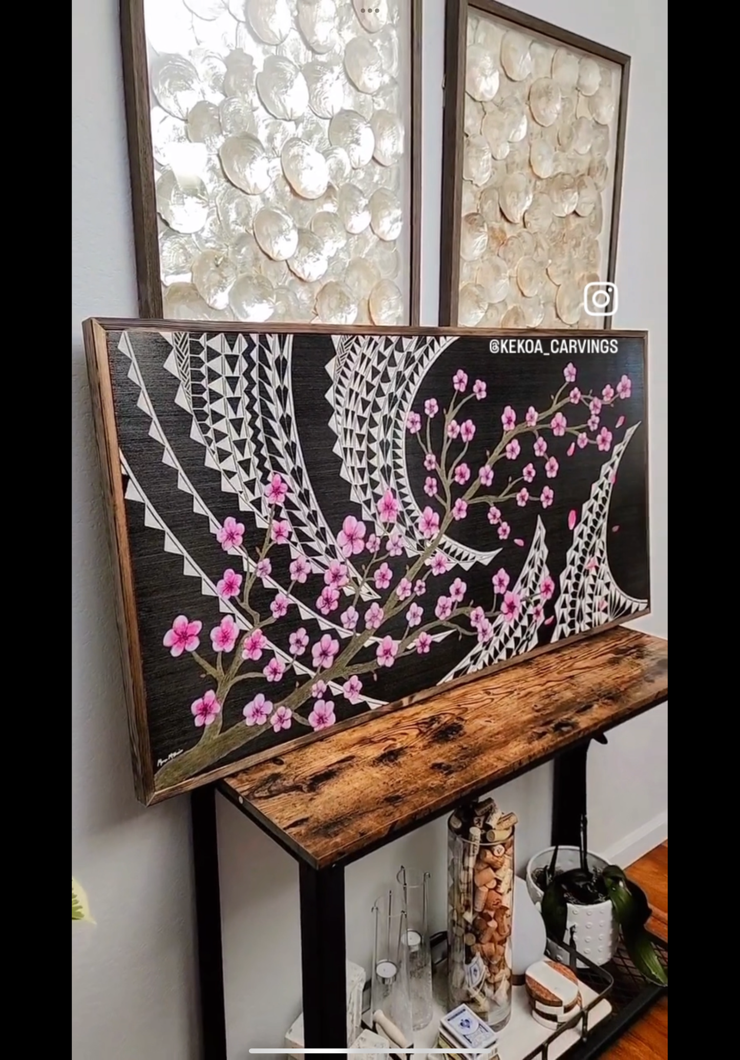 Custom Cherry Blossom canvas SOLD