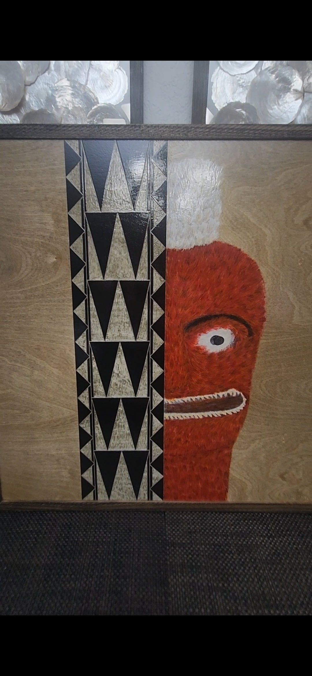 NEW! Contemporary Kū (Hawaiian God of war) piece