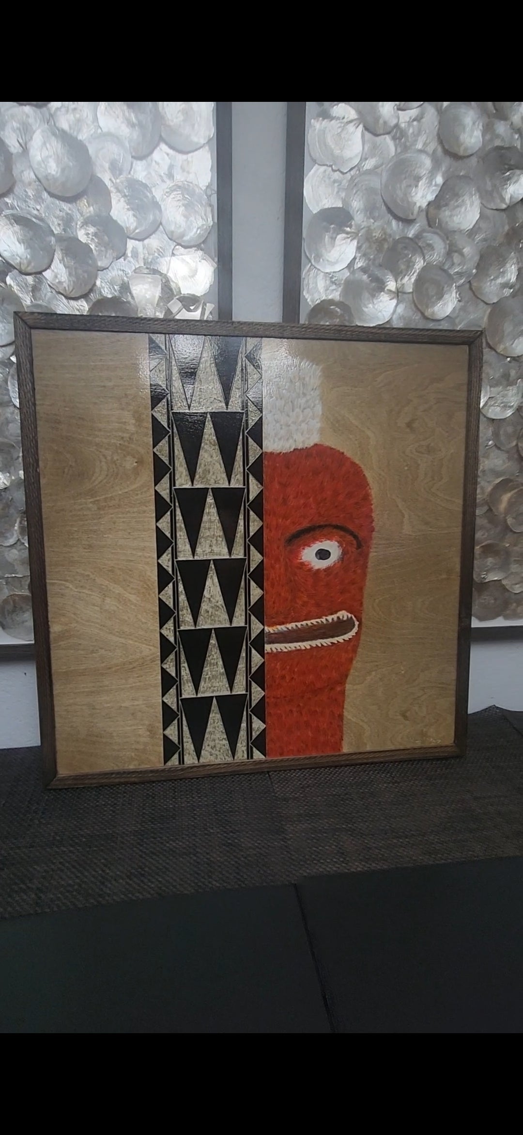 NEW! Contemporary Kū (Hawaiian God of war) piece