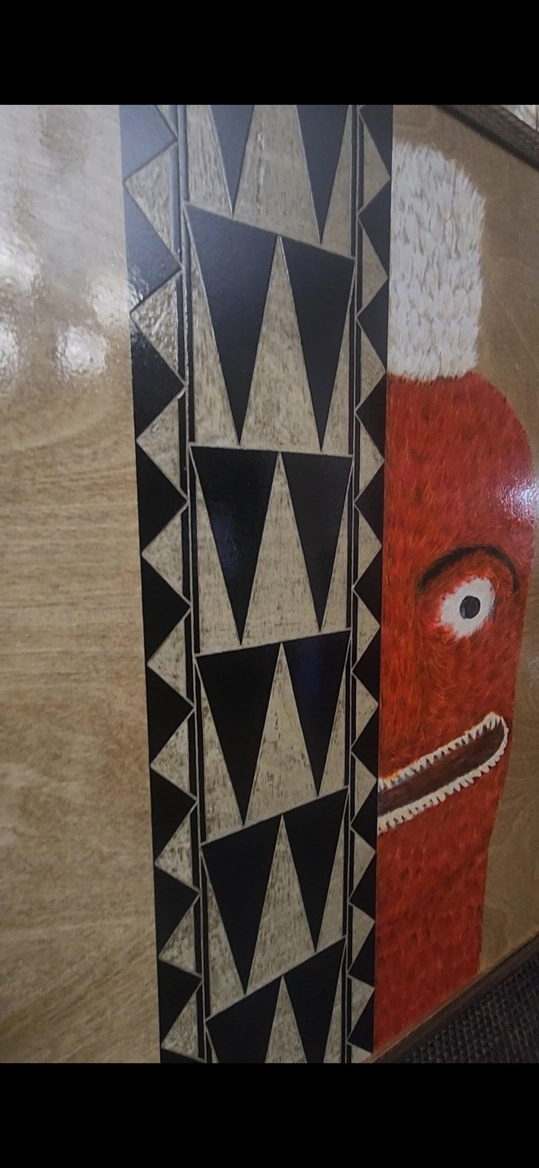 NEW! Contemporary Kū (Hawaiian God of war) piece